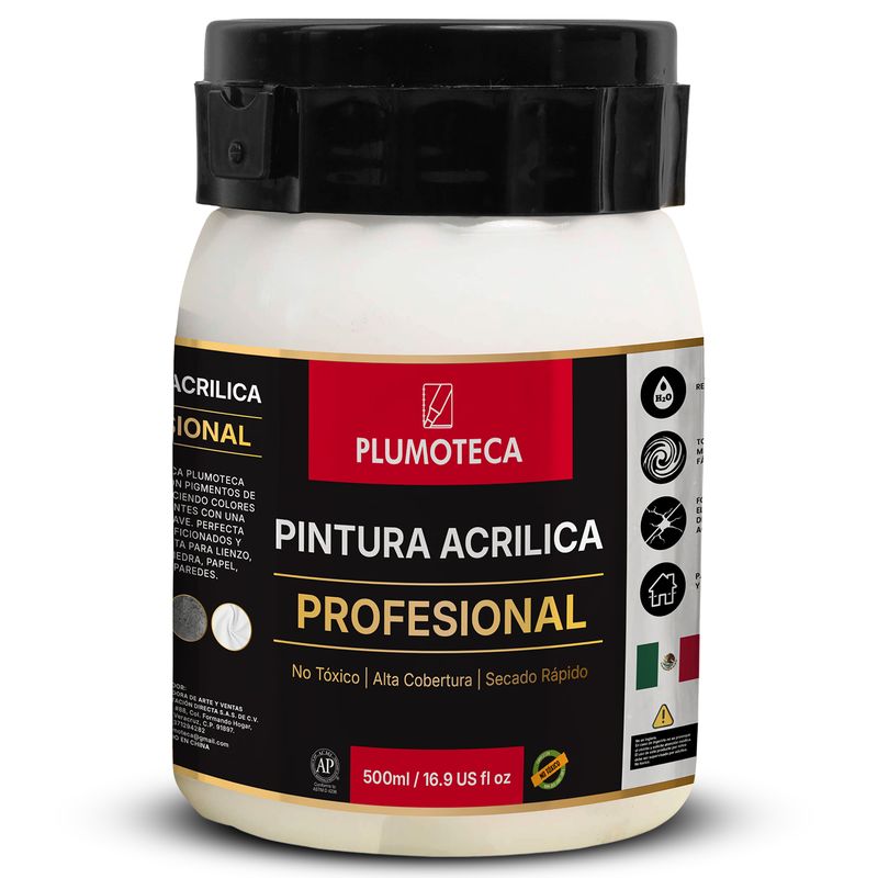 Pintura acrílica Blanco Titanio foto 2