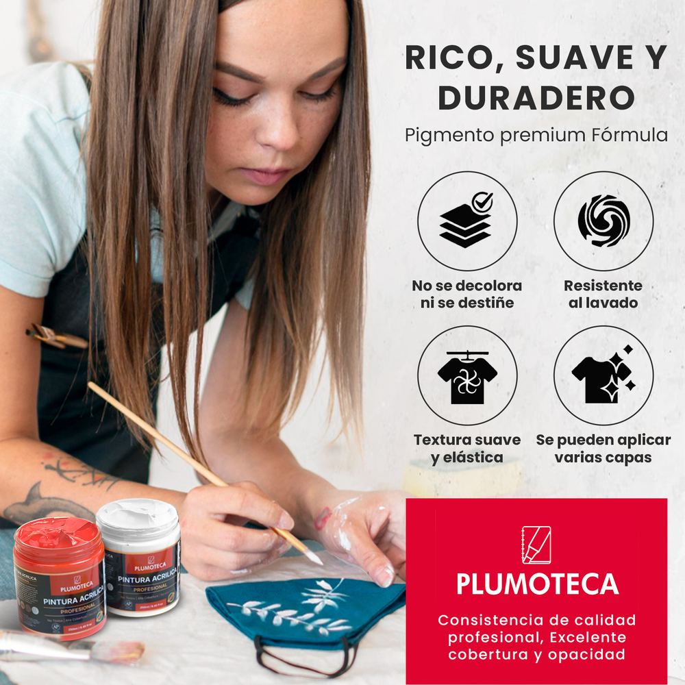 Pintura acrílica Blanco Titanio foto 5